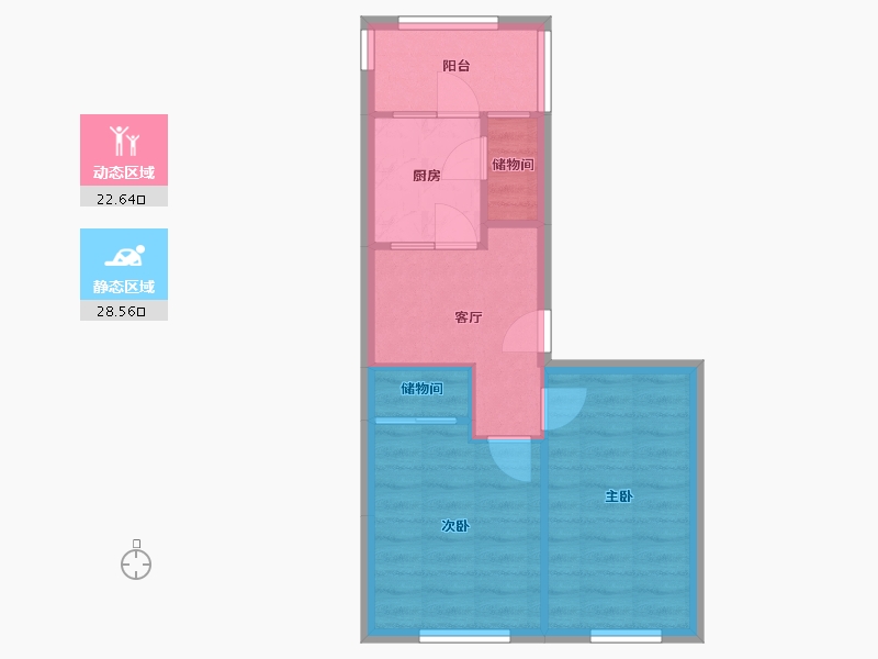 辽宁省-沈阳市-民富小区-45.20-户型库-动静分区