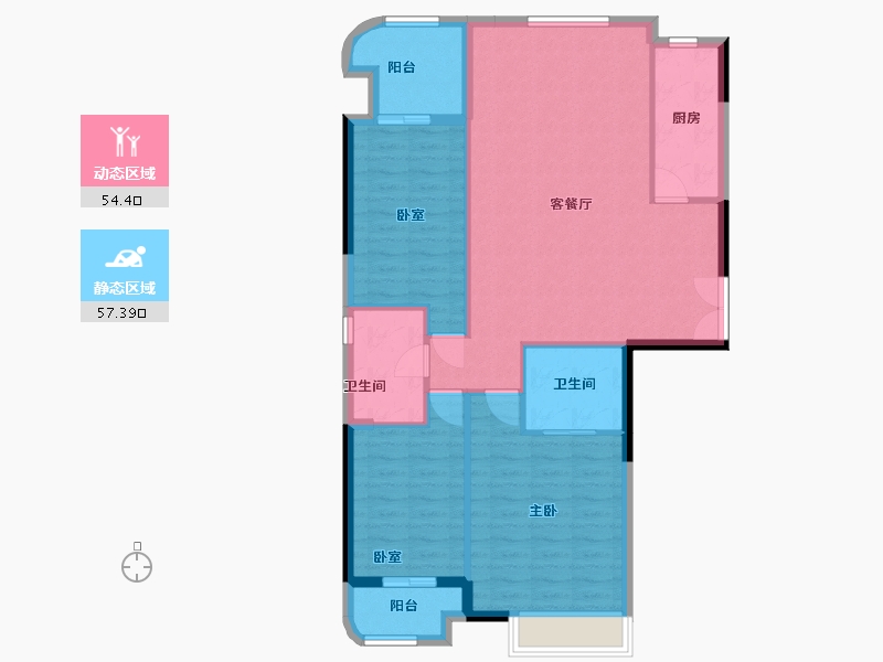 河南省-开封市-枫华之家-102.00-户型库-动静分区