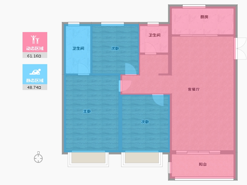 安徽省-合肥市-永和家园-100.00-户型库-动静分区