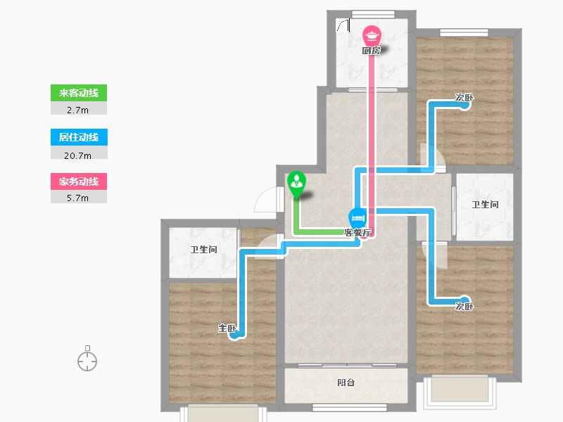 河北省-邢台市-首兴御景天成-122.00-户型库-动静线