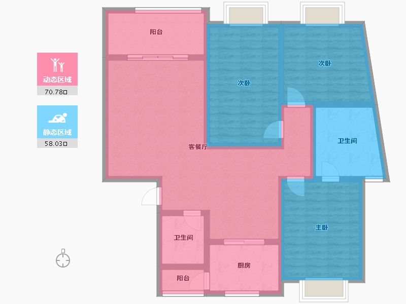 广西壮族自治区-桂林市-桂北新天地-183.00-户型库-动静分区