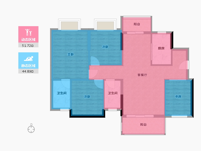 广西壮族自治区-钦州市-绿地交投中央公园-91.14-户型库-动静分区