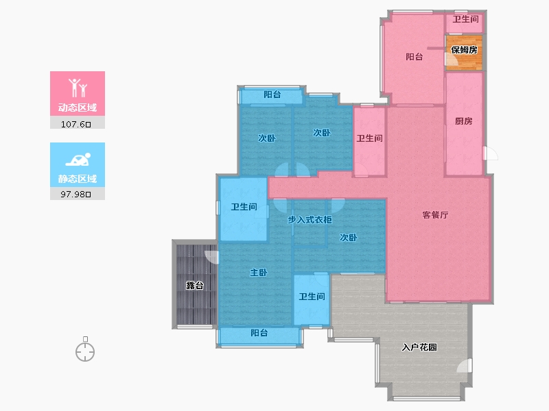 广东省-珠海市-远大美域新城-243.00-户型库-动静分区