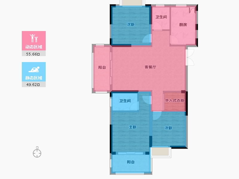 湖北省-宜昌市-公园壹号-100.23-户型库-动静分区