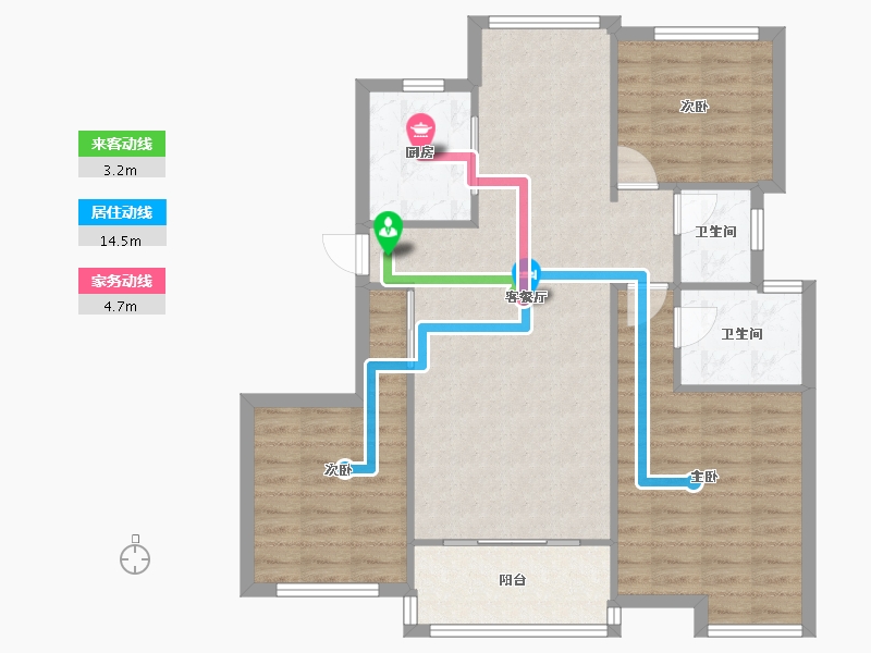 江西省-南昌市-幸福时光5期-81.00-户型库-动静线