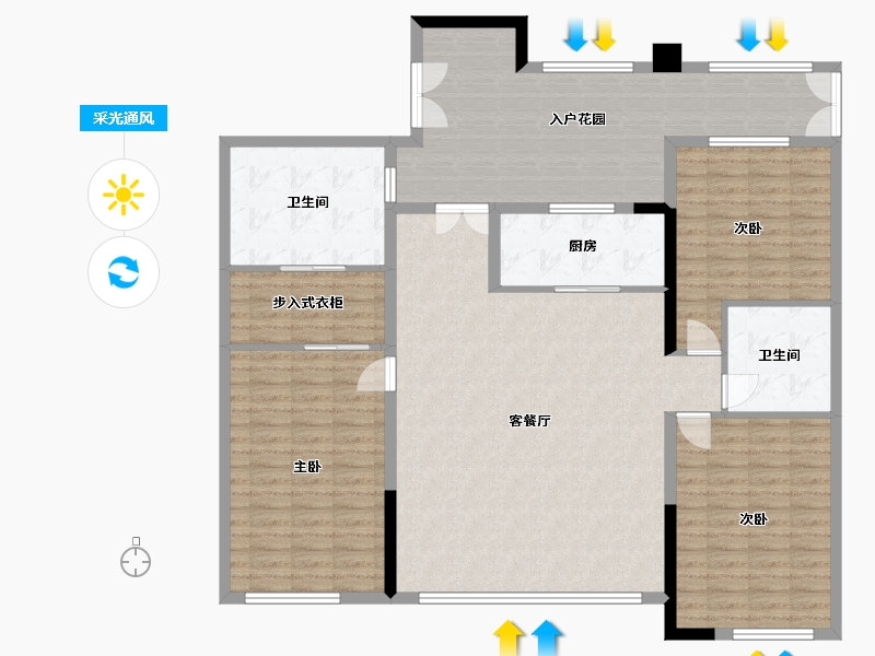 四川省-成都市-中德星辰-199.00-户型库-采光通风