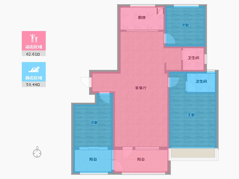 山东省-济宁市-龙城国尊府-99.00-户型库-动静分区