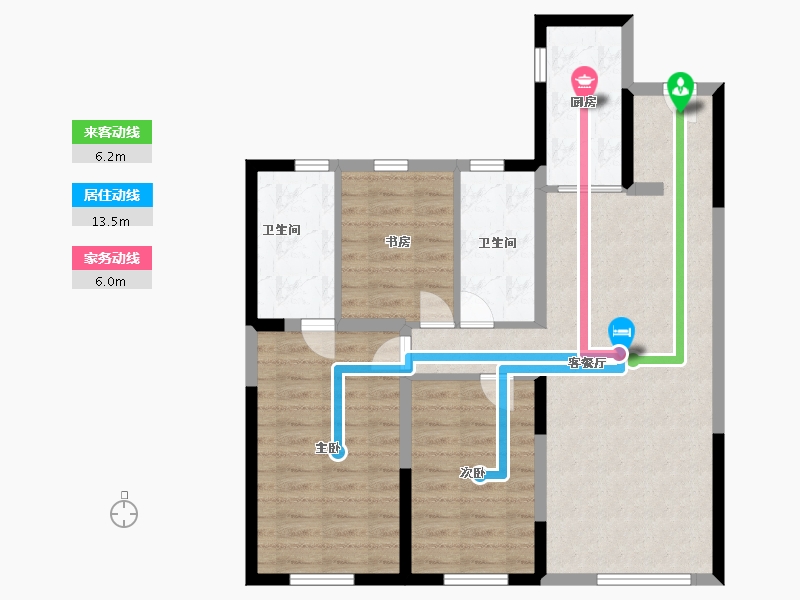 吉林省-长春市-中铁意境-85.00-户型库-动静线