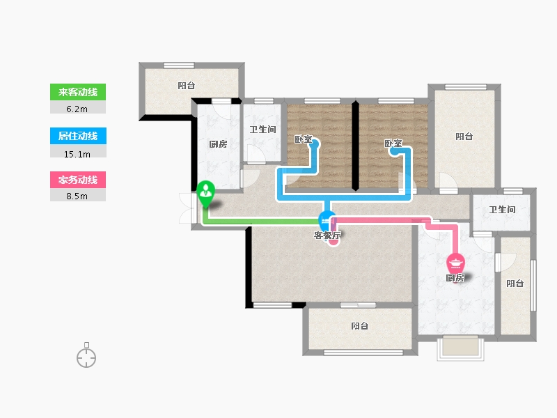 四川省-德阳市-百家堂意品-118.00-户型库-动静线