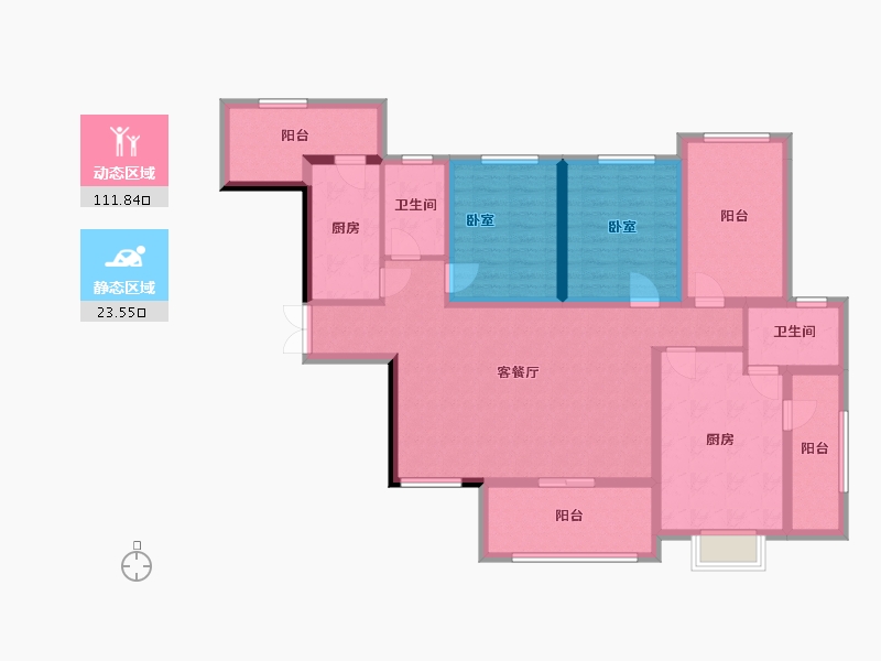 四川省-德阳市-百家堂意品-118.00-户型库-动静分区