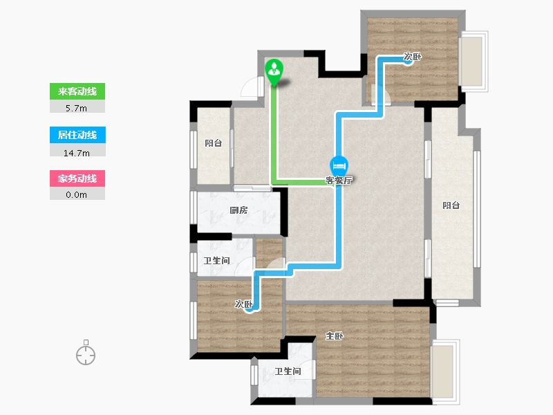 浙江省-嘉兴市-上荣府-108.00-户型库-动静线