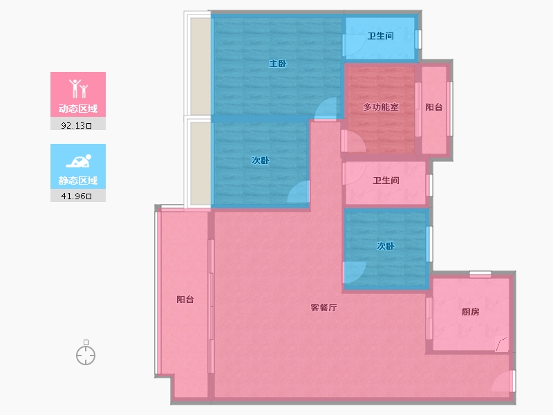 广东省-东莞市-碧桂园-120.00-户型库-动静分区