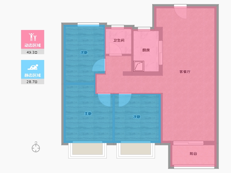 山东省-济南市-中新锦绣天地-77.86-户型库-动静分区