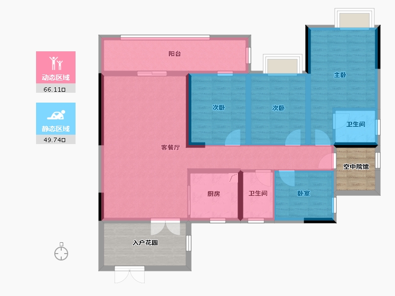 贵州省-黔东南苗族侗族自治州-天泽郡-117.24-户型库-动静分区