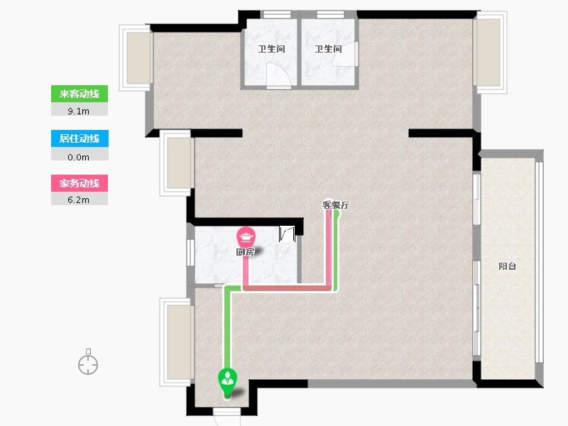 福建省-莆田市-正荣白棠云麓-115.00-户型库-动静线