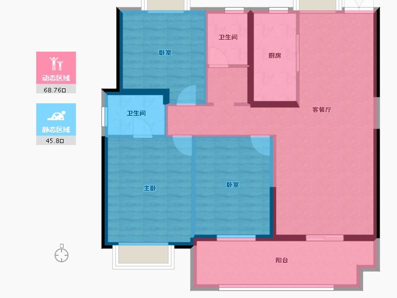 湖北省-随州市-红星天玺-109.00-户型库-动静分区