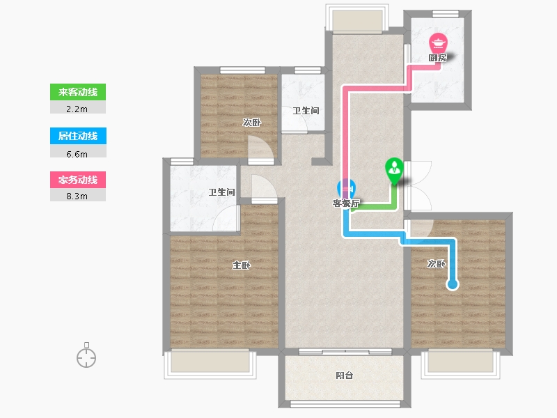 江苏省-宿迁市-富园桃苑-109.00-户型库-动静线