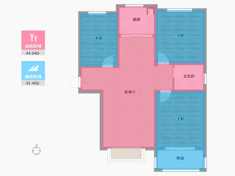 山西省-运城市-金茂华府-89.00-户型库-动静分区