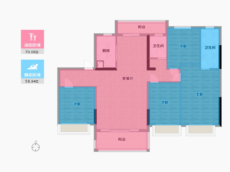 广西壮族自治区-河池市-河池碧桂园-117.38-户型库-动静分区