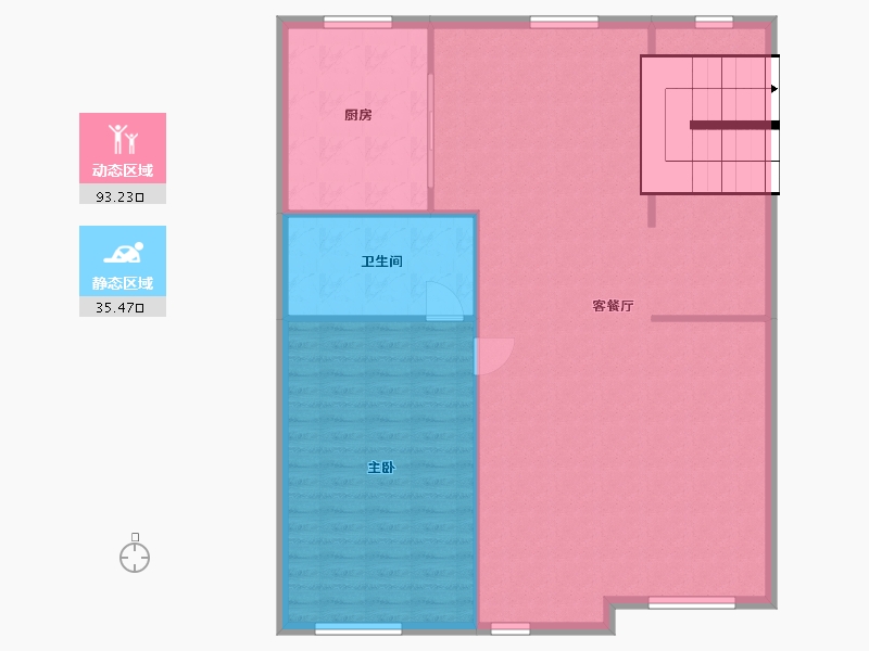 浙江省-杭州市-华元美林公馆-95.00-户型库-动静分区