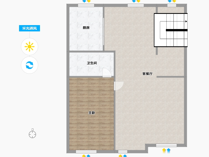 浙江省-杭州市-华元美林公馆-95.00-户型库-采光通风