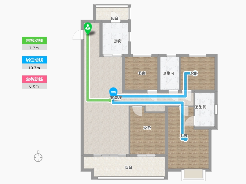 山东省-潍坊市-新力帝泊湾-123.48-户型库-动静线