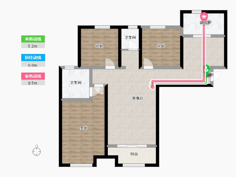 河南省-郑州市-贾庄安置房-110.00-户型库-动静线