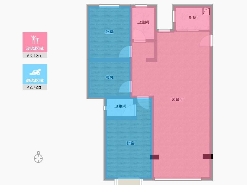 甘肃省-定西市-陇西-98.00-户型库-动静分区