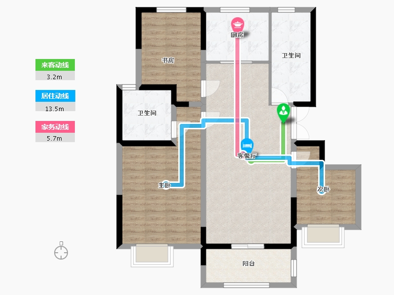 江苏省-宿迁市-沭阳县扎下街-95.84-户型库-动静线