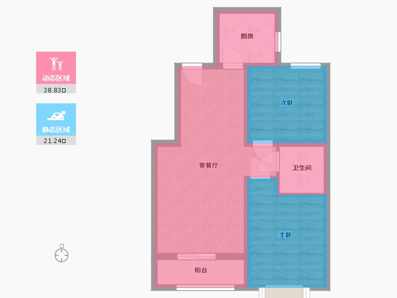 河北省-石家庄市-臻园一号-52.78-户型库-动静分区