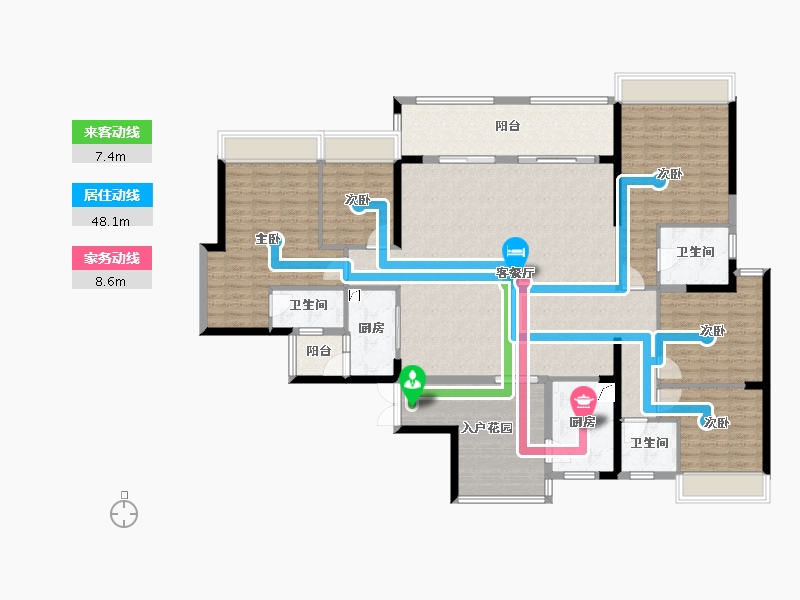 广东省-深圳市-沙井濠景城2-179.86-户型库-动静线