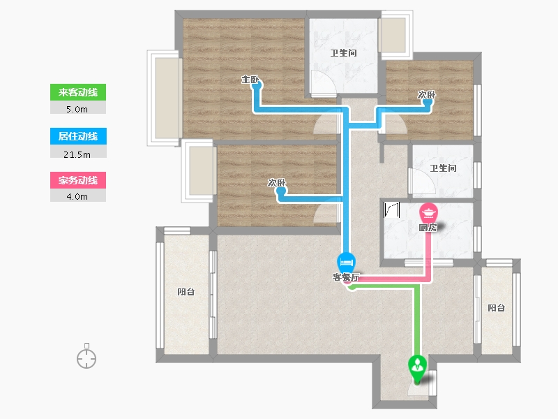 广东省-惠州市-方圆东江月岛-88.54-户型库-动静线