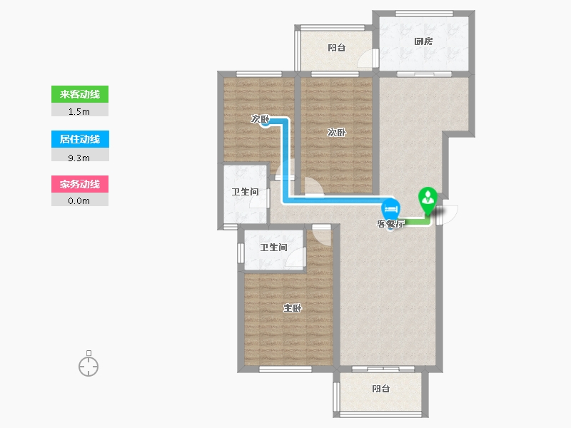 四川省-德阳市-悦荣府-113.45-户型库-动静线