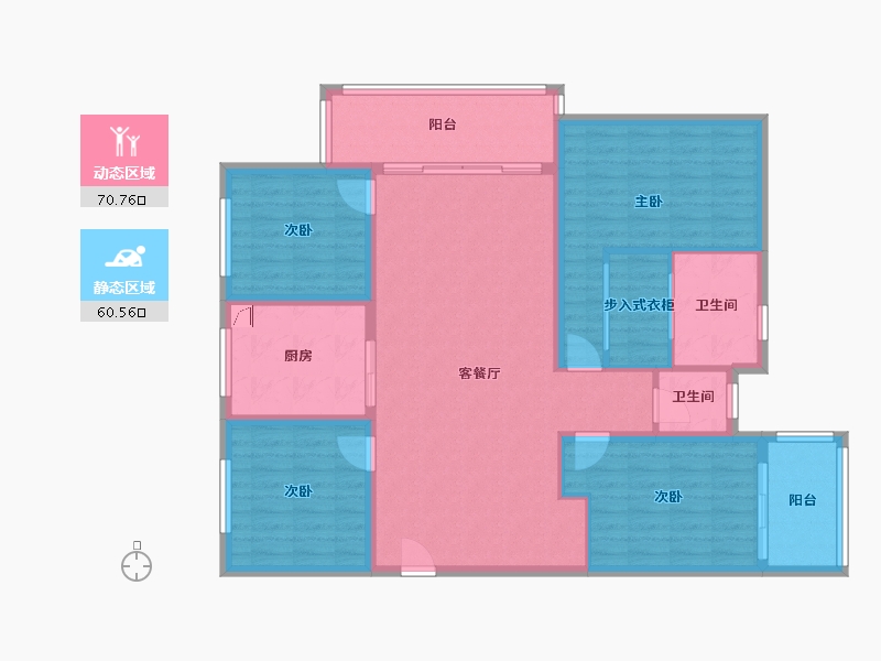 山东省-青岛市-中央美地天奕-118.29-户型库-动静分区