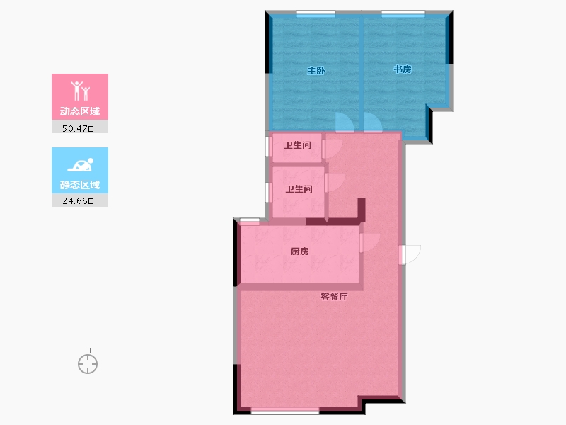 上海-上海市-馨悦名邸-67.00-户型库-动静分区