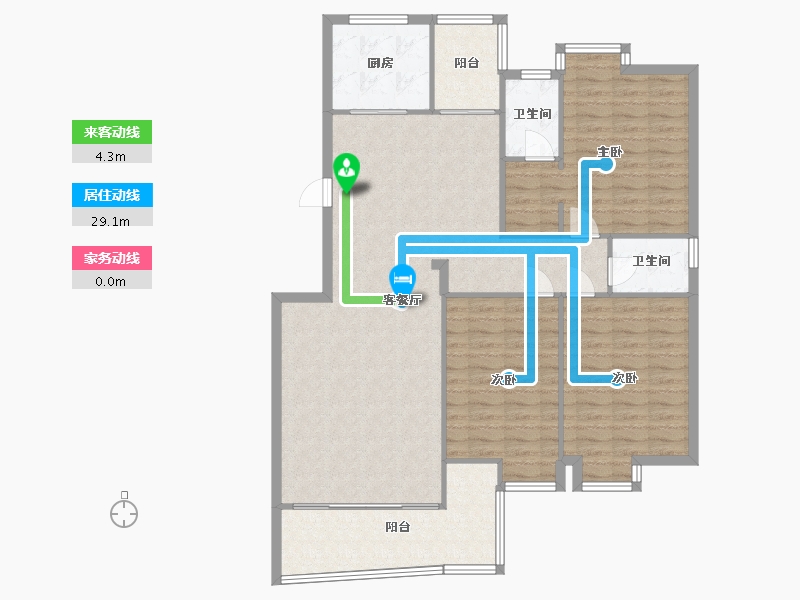 广东省-佛山市-丽日豪庭-128.33-户型库-动静线