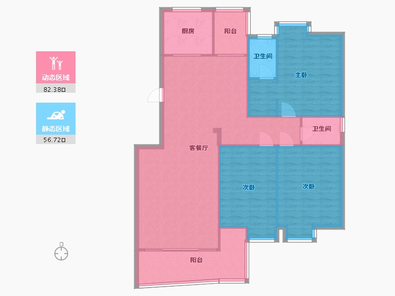 广东省-佛山市-丽日豪庭-128.33-户型库-动静分区