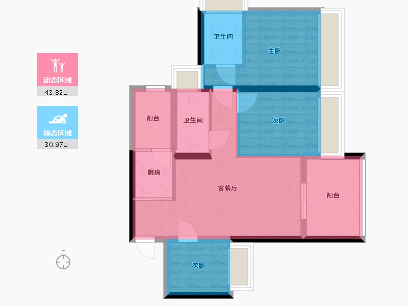 广东省-深圳市-海纳公馆-65.78-户型库-动静分区