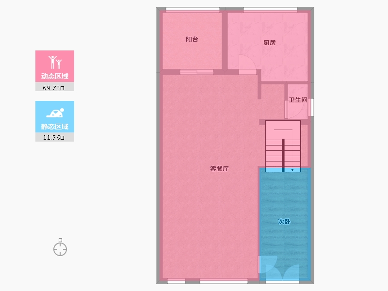 江苏省-南京市-金陵家天下-74.34-户型库-动静分区