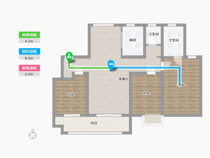 山东省-济南市-劝学里-110.00-户型库-动静线