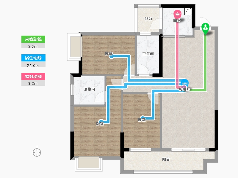 广西壮族自治区-崇左市-东盟国际商贸城-95.00-户型库-动静线