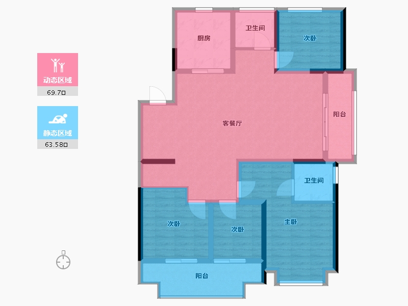 江苏省-常州市-五星·星韵城-120.00-户型库-动静分区