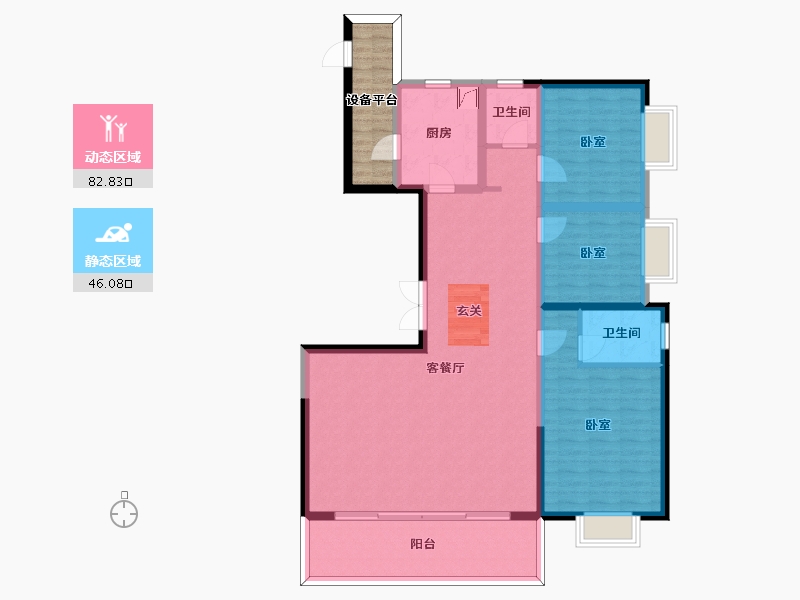 安徽省-阜阳市-天筑-123.23-户型库-动静分区