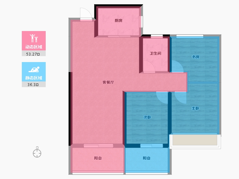 湖北省-恩施土家族苗族自治州-武建中港城-80.00-户型库-动静分区