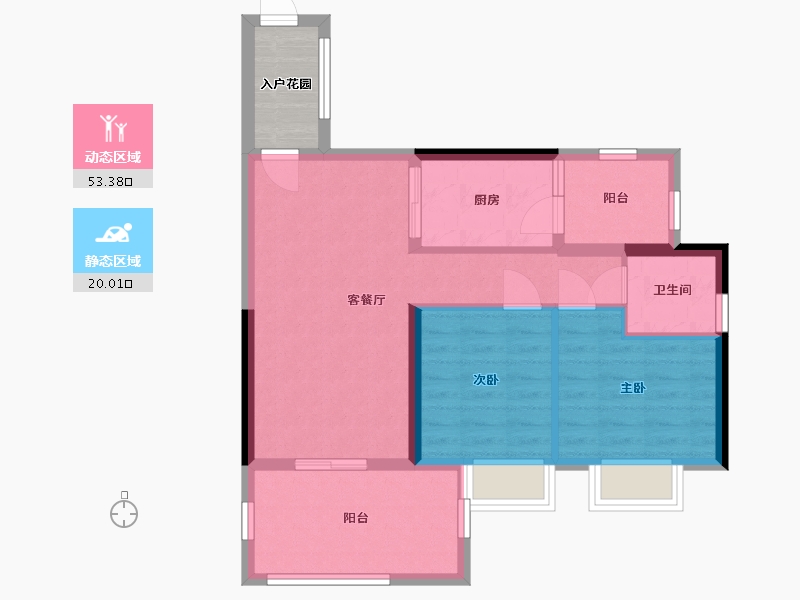 天津-天津市-金欧-80.00-户型库-动静分区