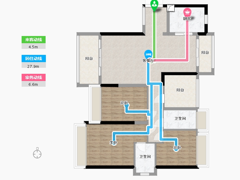 广东省-珠海市-世荣作品一号-130.00-户型库-动静线