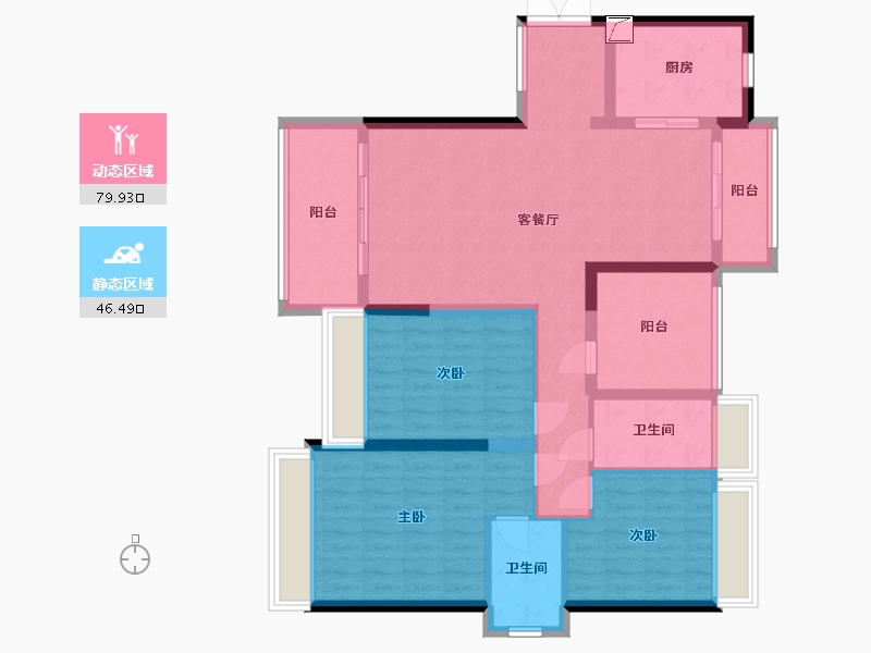 广东省-珠海市-世荣作品一号-130.00-户型库-动静分区