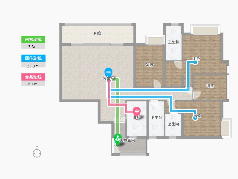 海南省-海口市-广物・滨江海岸-140.00-户型库-动静线