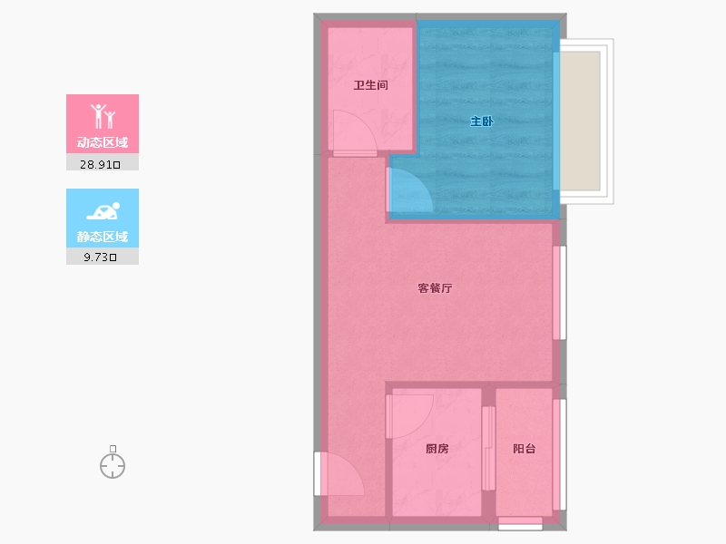 北京-北京市-政馨园一区-39.01-户型库-动静分区