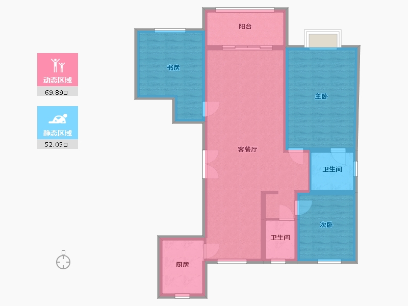 山西省-朔州市-仁景台-120.00-户型库-动静分区